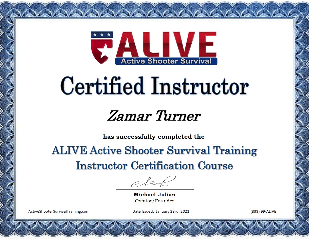 ALIVE Certified Instructor